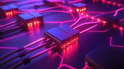 communication and network connection concept