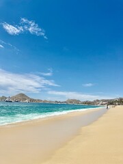 Beach with Mountains.