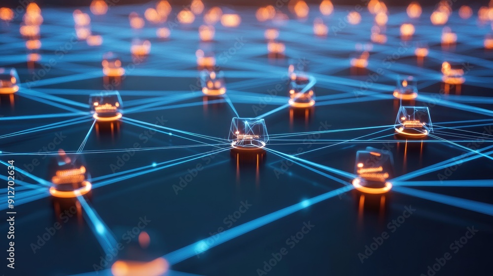 Poster communication and network connection concept