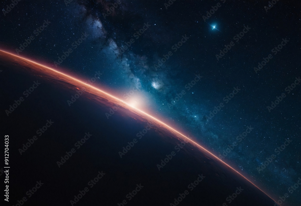 Wall mural deep space and the universe