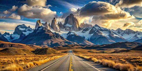 Scenic route through the dramatic landscapes of Patagonia, Argentina, Patagonia, Argentina, Ruta 23, road trip