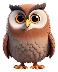 Obraz premium PNG Owl cartoon animal bird.