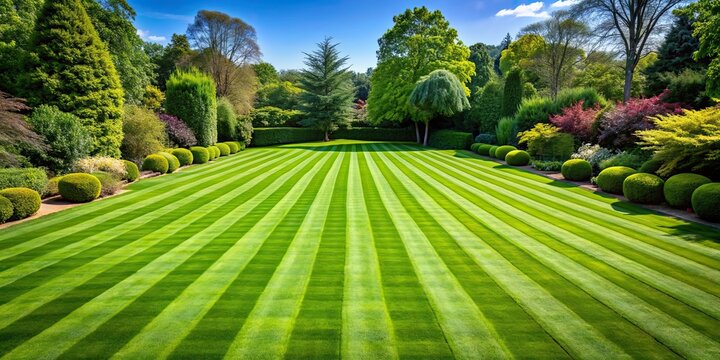 Striped lawn hotsell