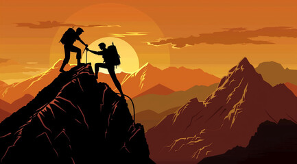 Fototapeta premium 努力向上的生命 