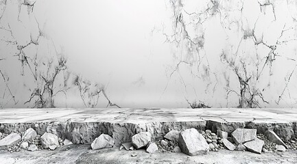 snow on the edge