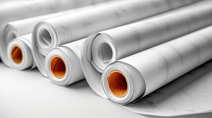 Fototapeta premium Bonds documents on white background.
