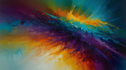 Obraz premium abstract rainbow background , AI Generated.