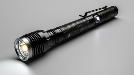 Flashlight on white background.
