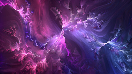 Obraz premium Neon light glowing chemical flowing Generated Ai