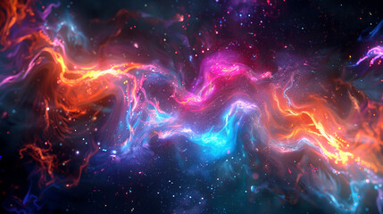 Fototapeta premium Abstract generative particle system on transparent background Generated Ai