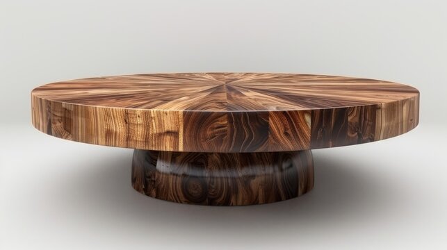 Negotiations at a round table on white background.