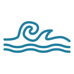 wave beach sea icon