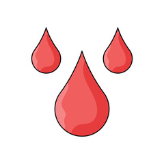 Obraz premium Blood drop vector icon