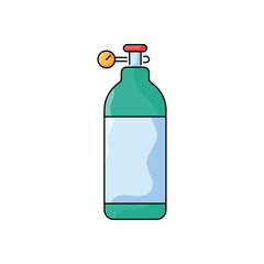 Oxygen tank vector icon