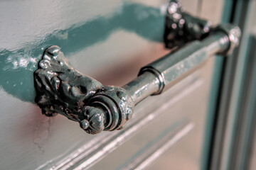 Vintage  iron door handle