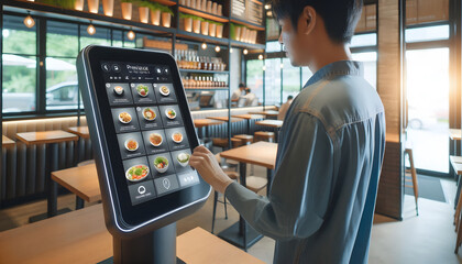 Interactive self-ordering system in restaurants