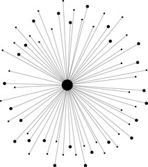 Abstract 3d illustration of molecule model isolated on white background. Science or medical pattern. Simple Chemical concept. Abstract vector geometric template.