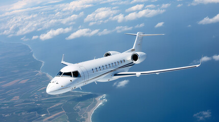 Fototapeta premium Luxury private aircraft embraer legacy 