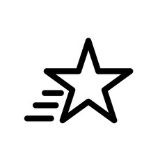 Fast Star line icon