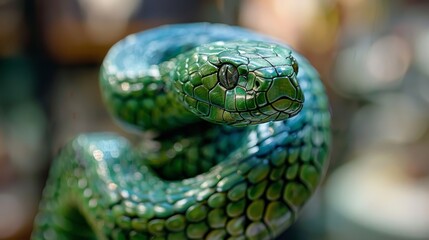 Fototapeta premium 2025 chinese new year celebration with green wooden snake symbol for festive chinese zodiac