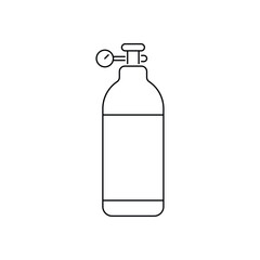 Oxygen tank vector icon