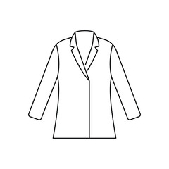 Doctor coat vector icon