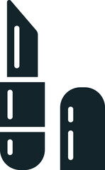 Lipstick icon representing makeup for beauty and skin care routine