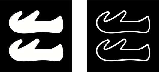 Fototapeta premium Arabic Shoes Vector Icon