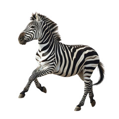 Zebra isolated on transparent png