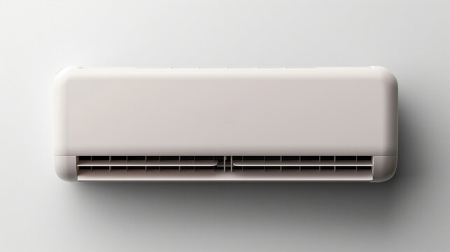 Close-up of a modern wall-mounted air conditioner unit with a digital display showing the temperature of 29 degrees.