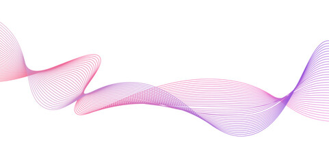 Abstract white background with pink wave for design brochure,pink wave background. red lines vector banner template. Suit for poster, Wave modern stream transparent background,