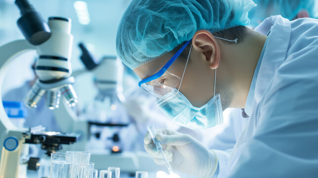 Scientifique avec un militaire 