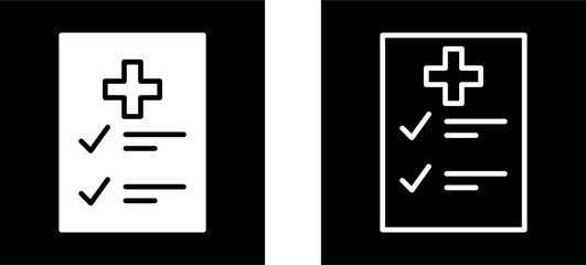 Obraz premium Medical Examination List Vector Icon