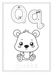 abc letter tracing, Cute animals alphabet tracing and coloring books A-Z for kids ages 4-8: Fun and Educational Activity Book with Uppercase and Lowercase Letters, Accompanied by animal coloring pages
