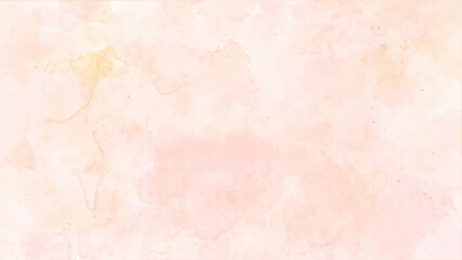 Abstract Watercolor Painting on Pink Cement Wall Background