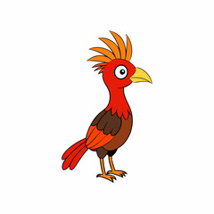 Hoatzin art vector illustration