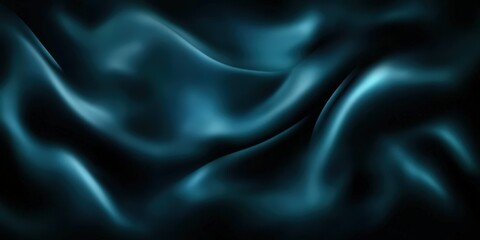 Fototapeta premium Abstract Teal Silk Drape