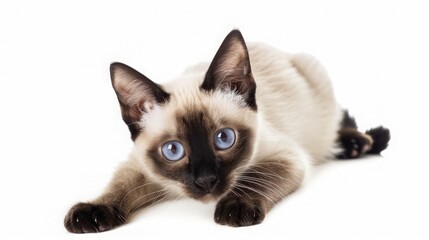 Portrait of a Siamese Kitten