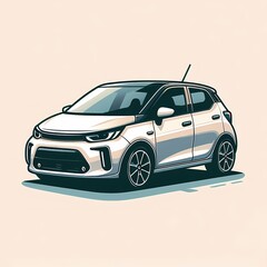 Fototapeta premium illustration of a car