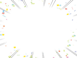 紙吹雪漫画背景