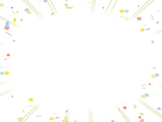 Obraz premium 紙吹雪漫画背景