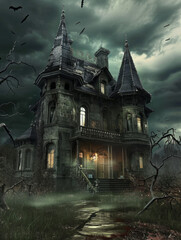 Obraz premium haunted house