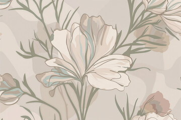 seamless background with lilies