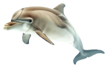 Obraz premium PNG Graceful dolphin swimming underwater
