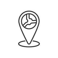 Planet Location Map Pin Icon © MOHAMMEDANOWAR