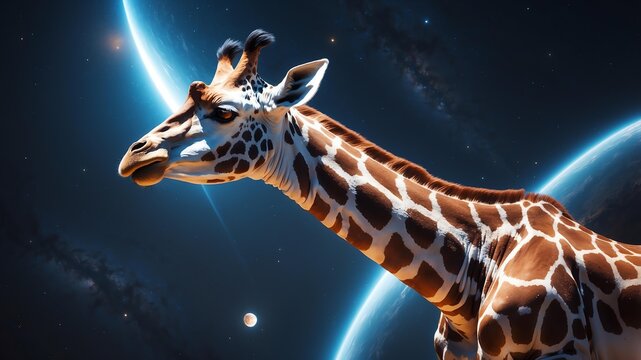 gus the galactic giraffe a giraffe who explores outer cinematic concept art