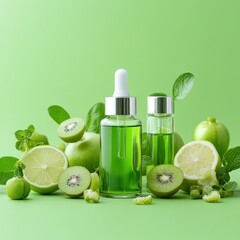 Glycolic acid and antioxidants, protective care