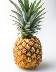 Fototapeta premium Juicy Pineapple isolated on white background