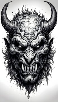 Black & Grey Tattoo Design 