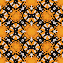 Seamless tile pattern in bright vivid colors and abstract geometric design, perfect for walls, decor and fabrics